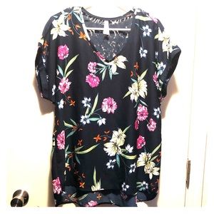 Floral print top